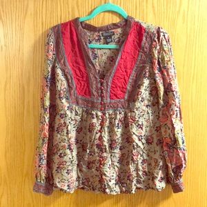 Lucky Brand Multi Color Blouse